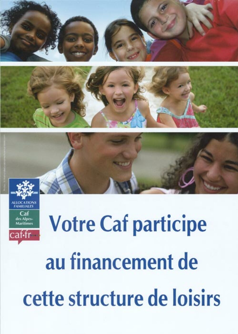Affiche CAF Participe Au Financement
